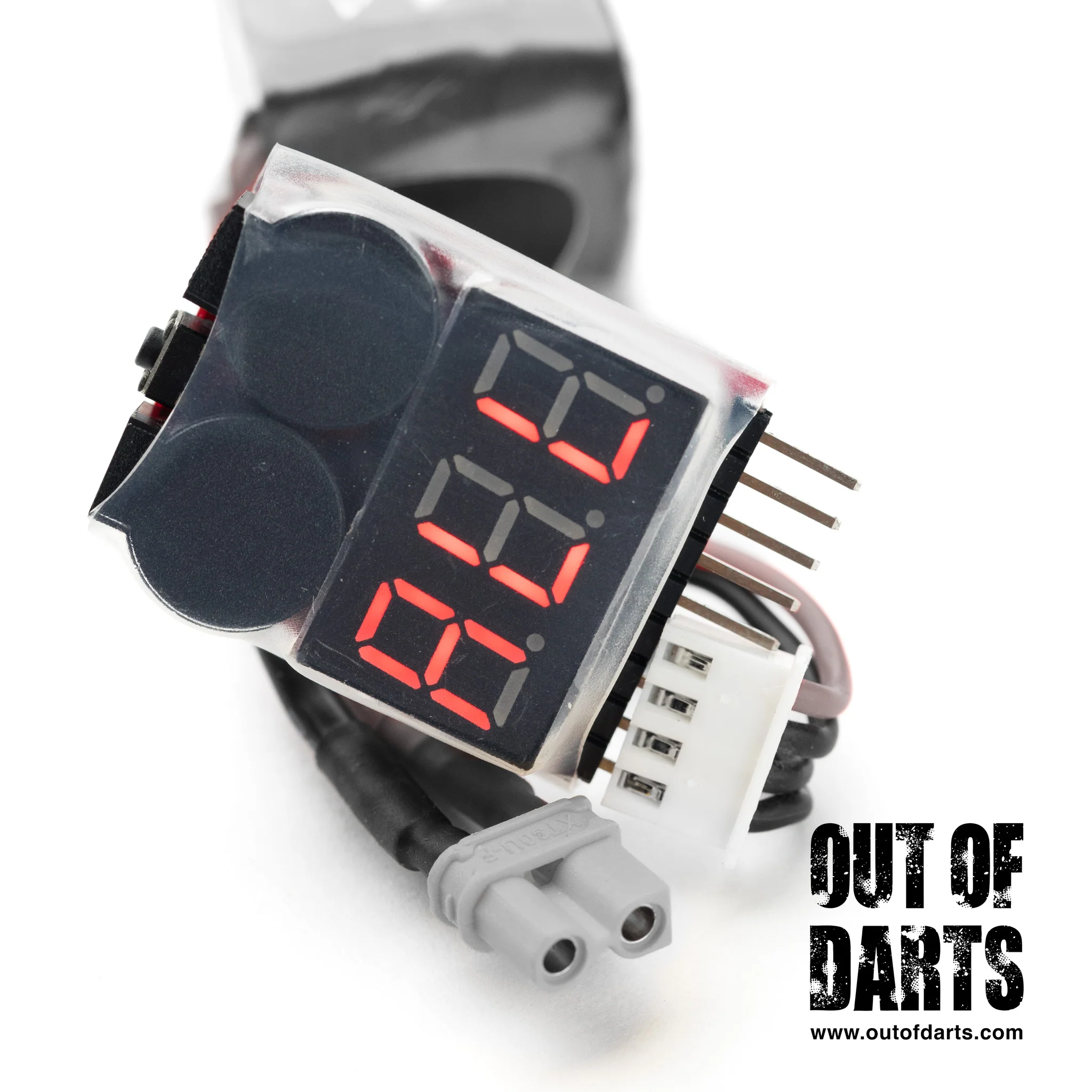 LiPo Voltage Alarm large with LED Display - for safe operation (Balance port connector) - Image 4