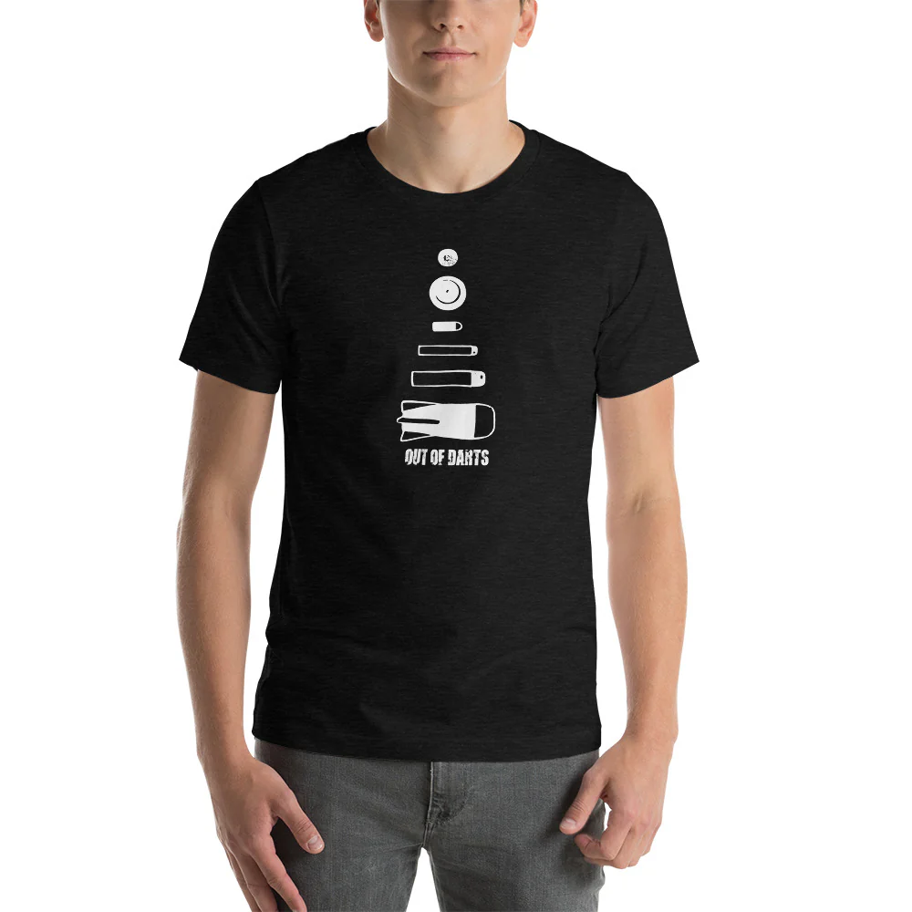 Out of Darts Ammo T-Shirt (Adult Sizes) - Image 4