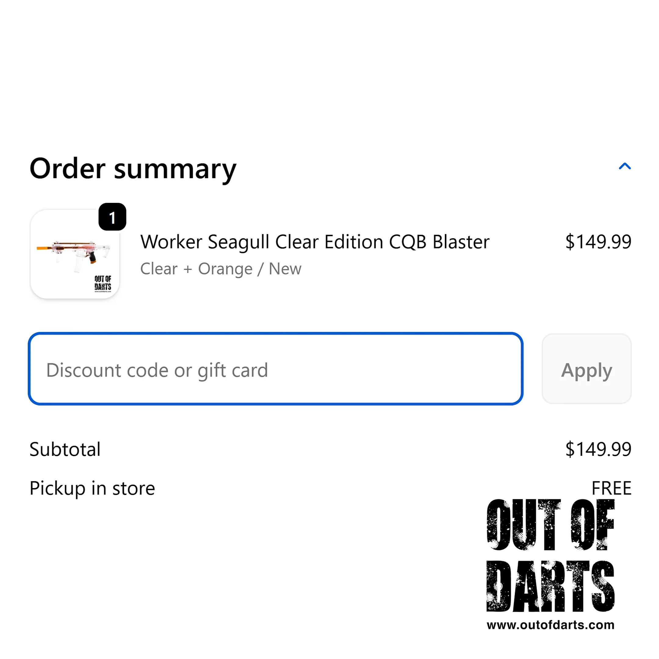 Out of Darts Gift Card - Image 4