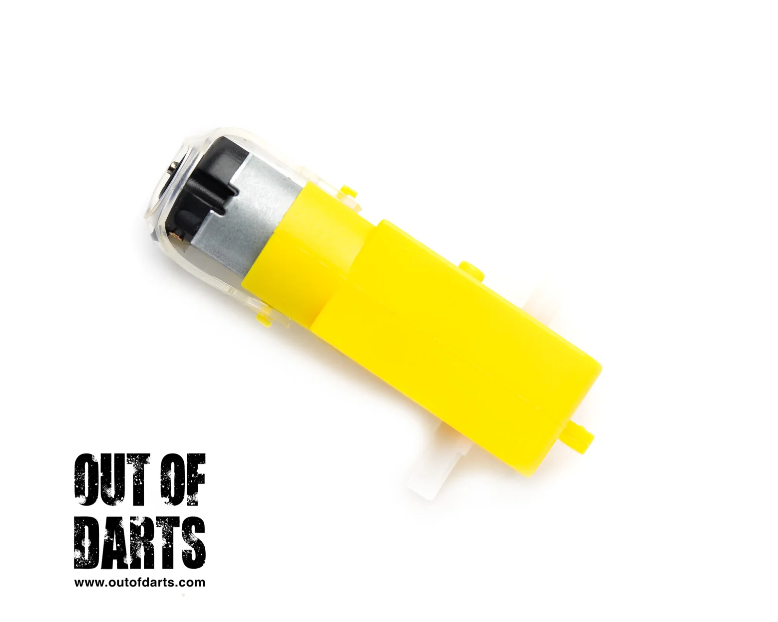 Plastic gear motor Yellow 3-6V Dual axis (works on 12v for light duty) - Image 3