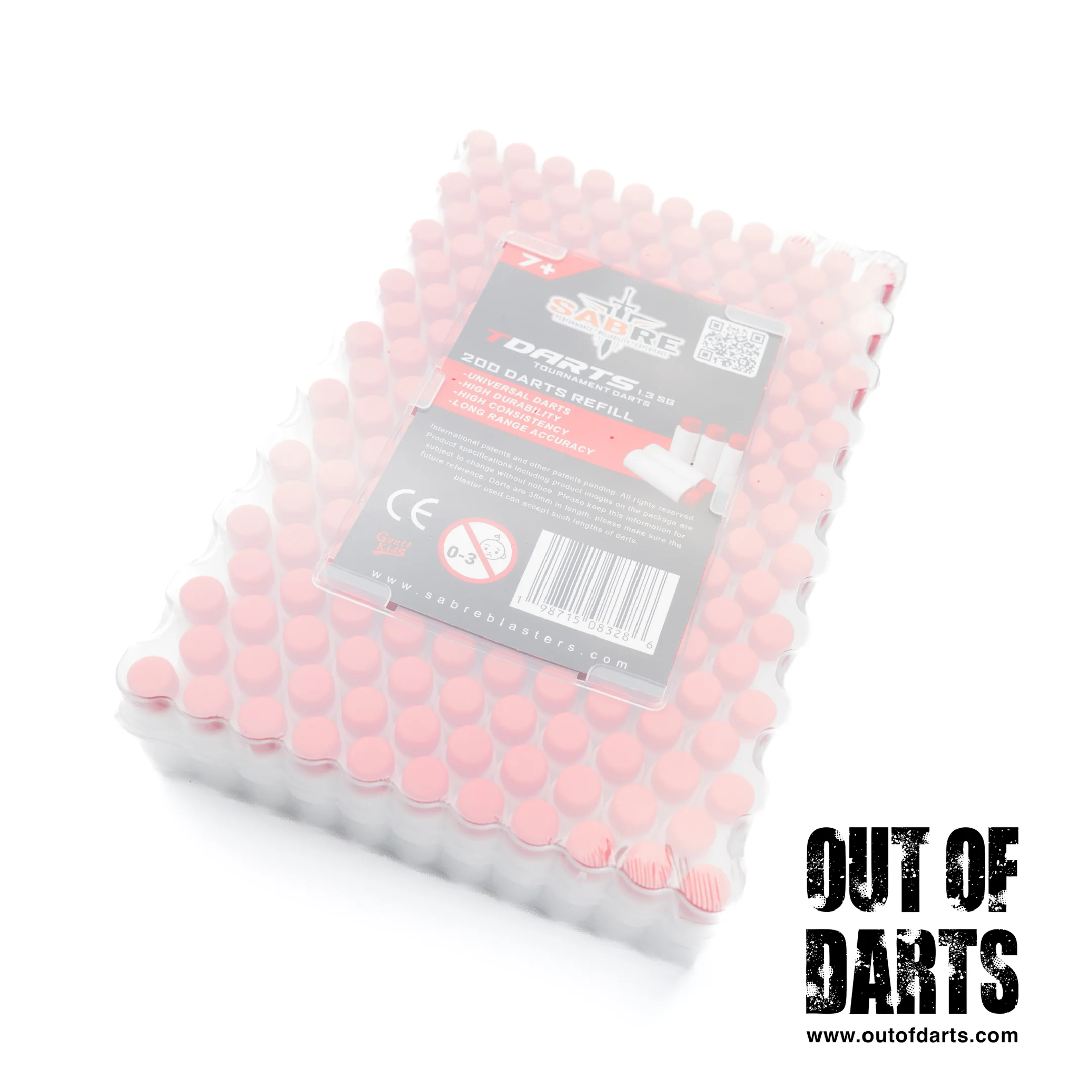 Sabre T-Darts Heavyweight Short Darts 200-pack (1.3g) - Image 10