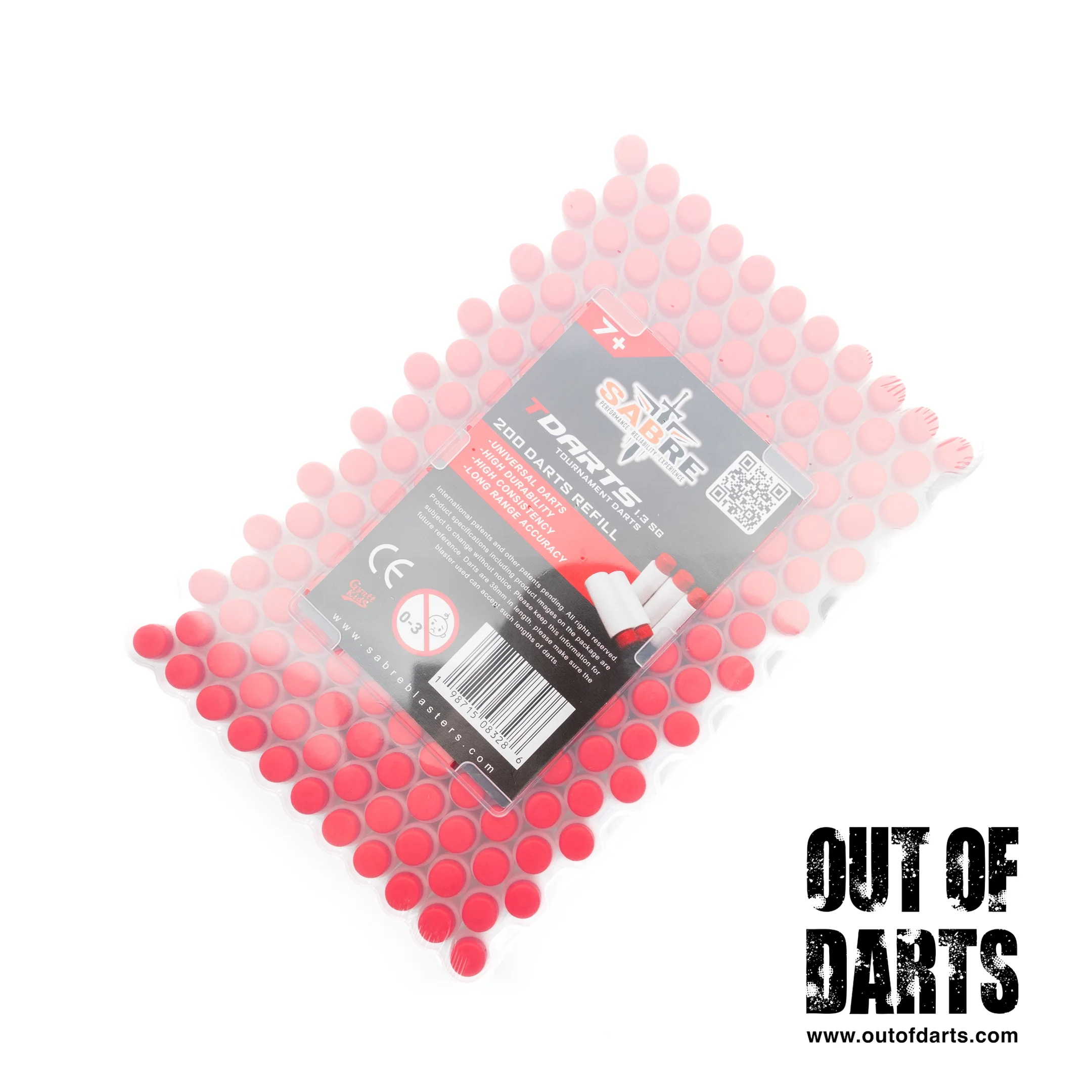 Sabre T-Darts Heavyweight Short Darts 200-pack (1.3g) - Image 11